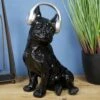 Darthome Limited Glossy Black French Bulldog With Headphones
