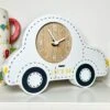 Darthome Limited White Car Childrens Clock
