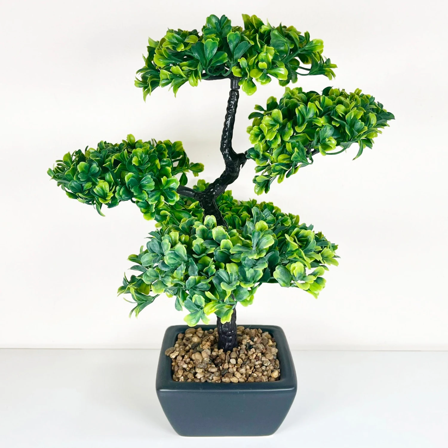 Darthome Limited Artificial Ficus Bonsai Tree Plant In Black Pot 37cm 1 Darthome Limited Artificial Ficus Bonsai Tree Plant In Black Pot 37cm