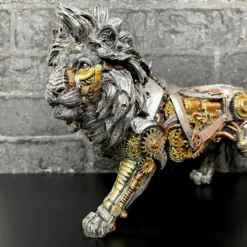 Darthome Limited Silver Steampunk Lion Ornament -Darthome Limited IMG 2788.JPEG edited146