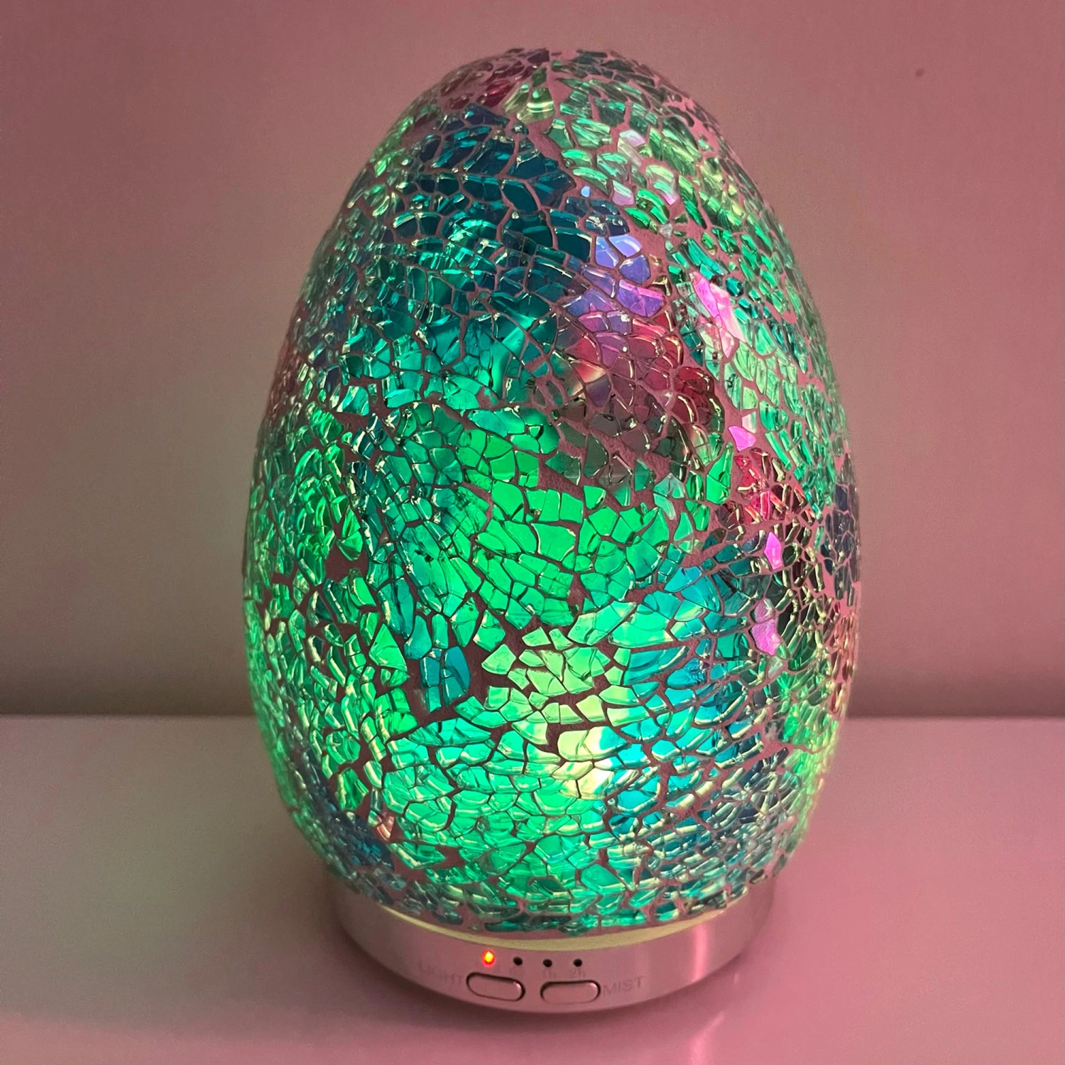 Darthome Limited Colour Changing Crackle Mosaic Egg Humidifier 3 Darthome Limited Colour Changing Crackle Mosaic Egg Humidifier - Image 3