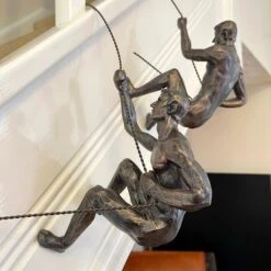 Darthome Limited Set Of 2 Abseiling Men Ornaments