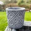 Darthome Limited Grey Stone Geometric Plant Pot Holder