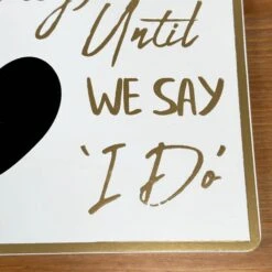 Darthome Limited Gold Script Wedding Day Countdown Plaque -Darthome Limited IMG 3806