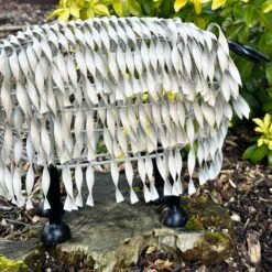 Darthome Limited White Metal Garden Sheep Statue -Darthome Limited IMG 4894 JPEG