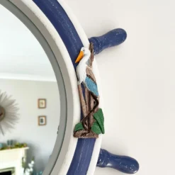 Darthome Limited Wooden Ships Wheel Wall Mirror 60cm -Darthome Limited IMG 5195.JPEG edited62