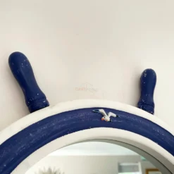 Darthome Limited Wooden Ships Wheel Wall Mirror 60cm -Darthome Limited IMG 5196.JPEG edited63