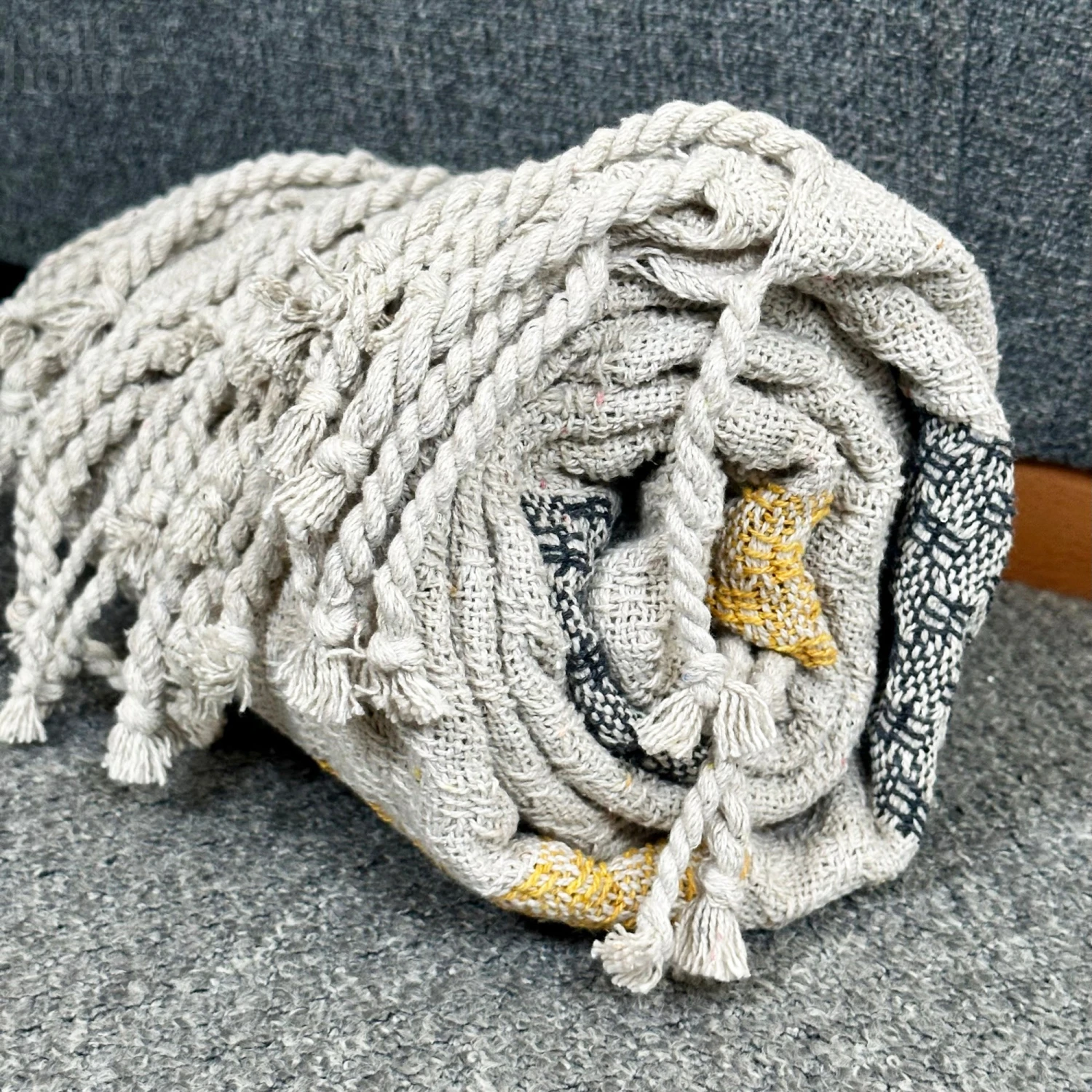 Darthome Limited Striped Cotton Throw 130x170cm 6 Darthome Limited Striped Cotton Throw 130x170cm - Image 6