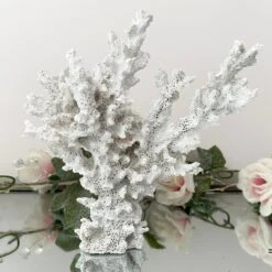 Darthome Limited White Faux Lace Coral Sculpture 18cm