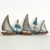 Darthome Limited Wood & Metal Sailing Boat Wall Art 63cm