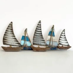 Darthome Limited Wood & Metal Sailing Boat Wall Art 63cm