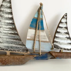 Darthome Limited Wood & Metal Sailing Boat Wall Art 63cm -Darthome Limited IMG 5307.JPEG edited158