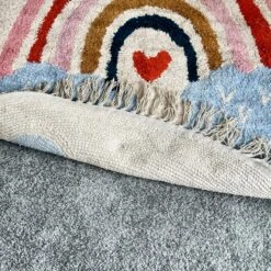 Darthome Limited Tufted Cotton Rainbow Rug With Tassels 90cm -Darthome Limited IMG 5406 JPEG