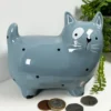 Darthome Limited Ceramic Blue Cat Money Box