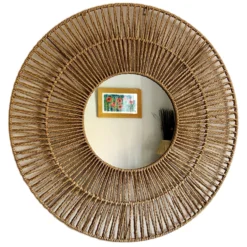 Darthome Limited Woven Paper Rope Wall Mirror 70cm X 70cm -Darthome Limited IMG 5887.JPEGcop2y