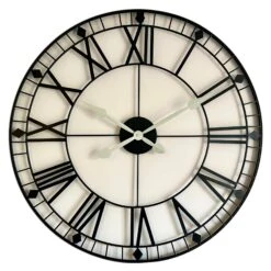 Darthome Limited Black Metal Skeleton 75cm Wall Clock -Darthome Limited IMG 5900.JPEGcopy