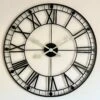 Darthome Limited Black Metal Skeleton 75cm Wall Clock