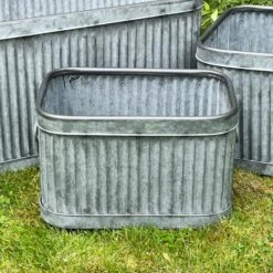 Darthome Limited Set Of 3 Galvanised Rectangle Tub Planters 9 Darthome Limited Set Of 3 Galvanised Rectangle Tub Planters -Darthome Limited IMG 8126 JPEG