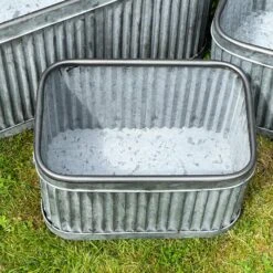 Darthome Limited Set Of 3 Galvanised Rectangle Tub Planters 11 Darthome Limited Set Of 3 Galvanised Rectangle Tub Planters -Darthome Limited IMG 8128 JPEG