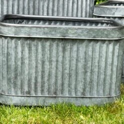 Darthome Limited Set Of 3 Galvanised Rectangle Tub Planters 12 Darthome Limited Set Of 3 Galvanised Rectangle Tub Planters -Darthome Limited IMG 8129 JPEG