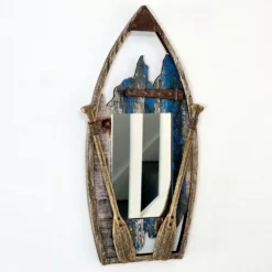 Darthome Limited Rustic Paddle Boat Wall Mirror