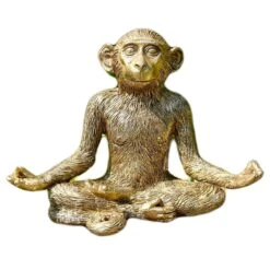 Darthome Limited Gold Yoga Monkey Figurine A 9 Darthome Limited Gold Yoga Monkey Figurine A -Darthome Limited IMG 8811copy