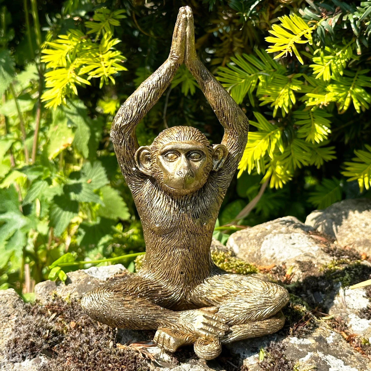 Darthome Limited Gold Yoga Monkey Figurine C 1 Darthome Limited Gold Yoga Monkey Figurine C
