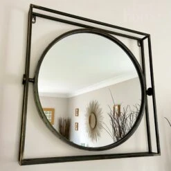 Darthome Limited Industrial Round Mirror In Square Frame 7 Darthome Limited Industrial Round Mirror In Square Frame -Darthome Limited IMG 8894.JPEG editedD