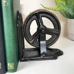 Darthome Limited Industrial Cog Bookends Set -Darthome Limited IMG 9017.JPEG editedBW