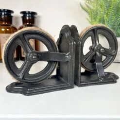 Darthome Limited Industrial Cog Bookends Set -Darthome Limited IMG 9020.JPEG editedBY