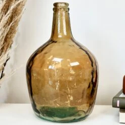 Darthome Limited Recycled Glass Brown Bottle Vase