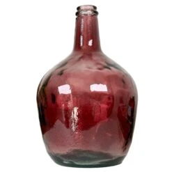 Darthome Limited Recycled Glass Pink Bottle Vase -Darthome Limited IMG 9077.JPEGcopy2