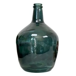 Darthome Limited Recycled Glass Large Blue Bottle Vase -Darthome Limited IMG 9094.JPEGcopy
