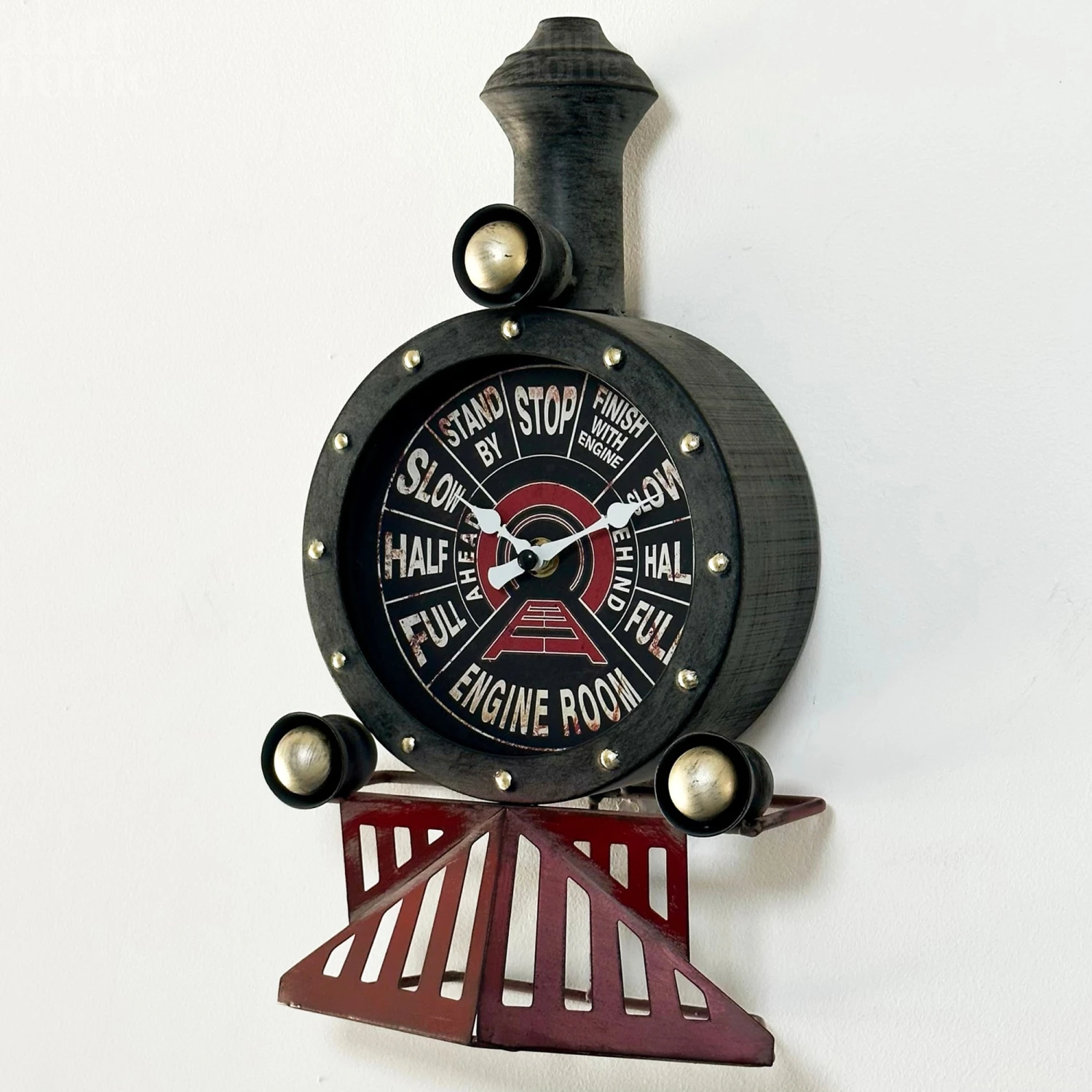 Darthome Limited Industrial Black Train Wall Clock 1 Darthome Limited Industrial Black Train Wall Clock