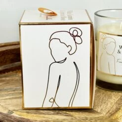 Darthome Limited White Silhouette Lady Scented Candle Giftboxed -Darthome Limited IMG 9369 JPEG