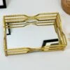 Darthome Limited Gold Rectangle Mirror Tray