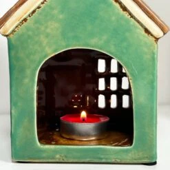 Darthome Limited Green Holiday House Candle Holder -Darthome Limited IMG 9523 JPEG