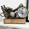 Darthome Limited Silver Motorcycle Engine Clock