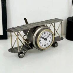 Darthome Limited Silver Aeroplane Clock