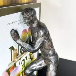 Darthome Limited Black Strong Men Bookends -Darthome Limited IMG E0031 editedZ