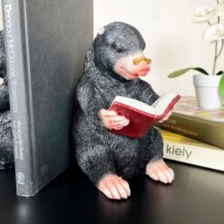 Darthome Limited Black Reading Mole Bookends -Darthome Limited IMG E0138 editedY