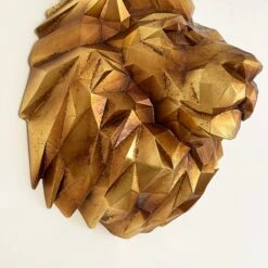 Darthome Limited Geometric Gold Lions Wall Head -Darthome Limited IMG E0177 editedBI