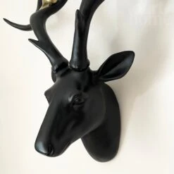 Darthome Limited Black Stags Head With Gold Bird Decoration -Darthome Limited IMG E0197 editedBX