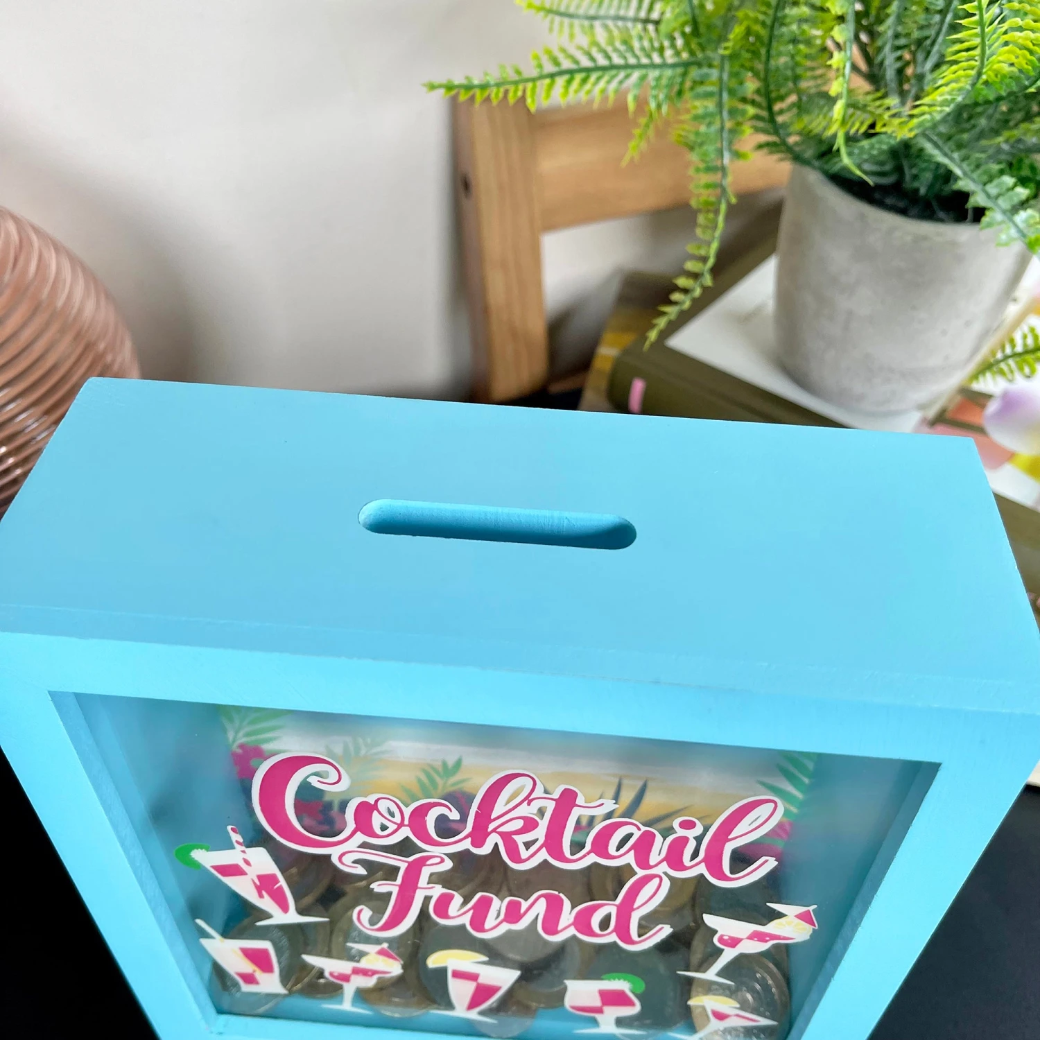 Darthome Limited Square Cocktail Fund Money Box 4 Darthome Limited Square Cocktail Fund Money Box - Image 4