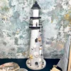 Darthome Limited White Wooden Lighthouse Nautical Ornament