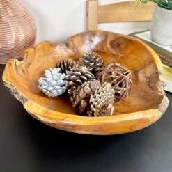 Darthome Limited Teak Root Wood Decorative Bowl 30cm 6 Darthome Limited Teak Root Wood Decorative Bowl 30cm -Darthome Limited IMG E0309 editedCJ