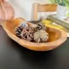 Darthome Limited Teak Root Wood Long Bowl 35cm