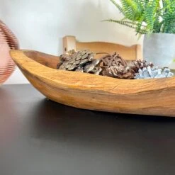 Darthome Limited Teak Root Wood Long Bowl 35cm -Darthome Limited IMG E0332 editedDA