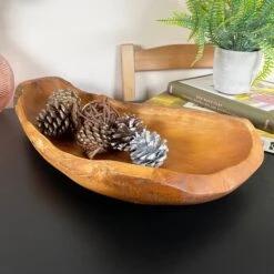 Darthome Limited Teak Root Long Bowl 45cm -Darthome Limited IMG E0344 editedDK