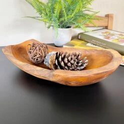 Darthome Limited Teak Root Long Bowl 45cm -Darthome Limited IMG E0358 editedDU